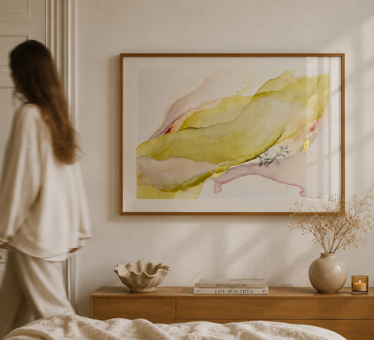 LIGHT THROUGH LEAVES - Kunstdruck