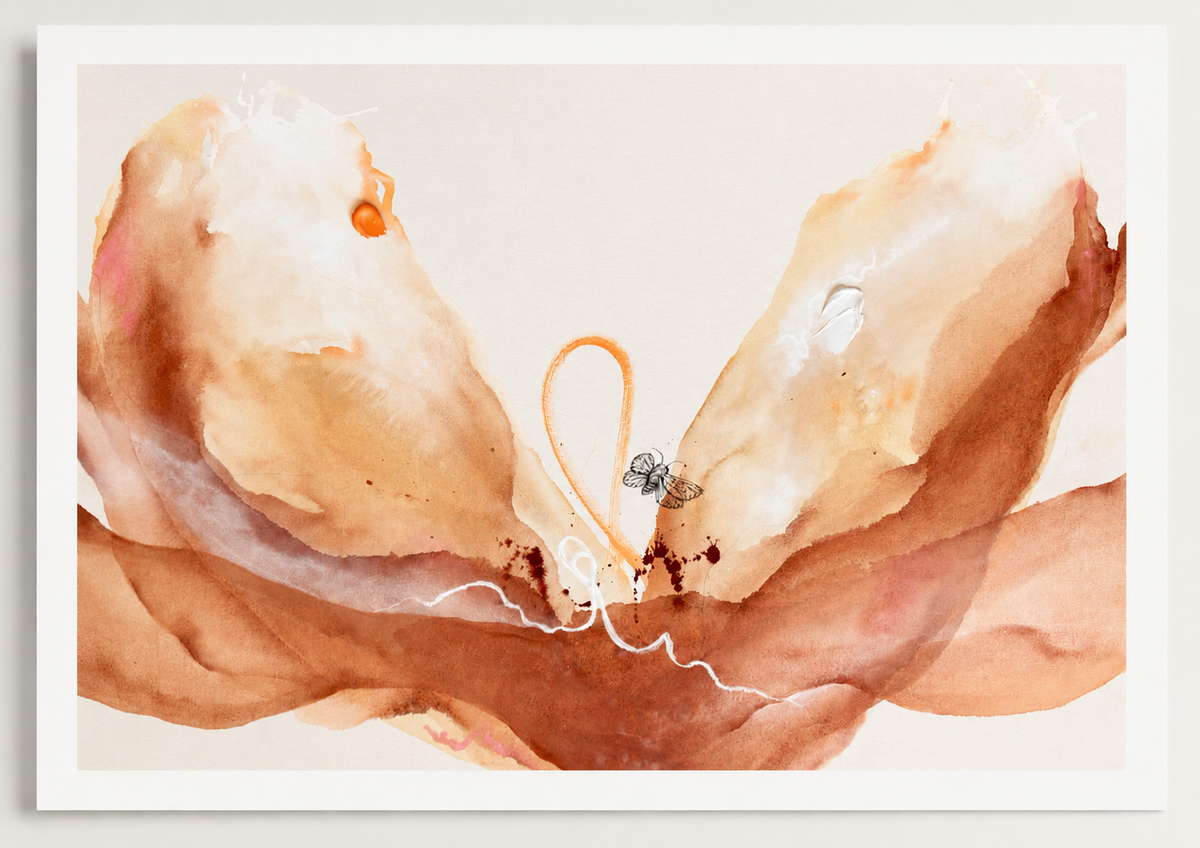 BLOOMING THROUGH SHADOWS - Kunstdruck