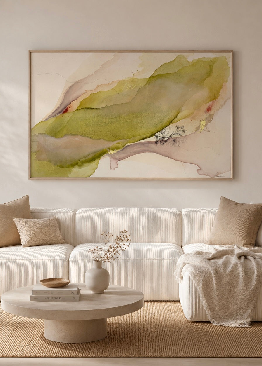 LIGHT THROUGH LEAVES - Kunstdruck