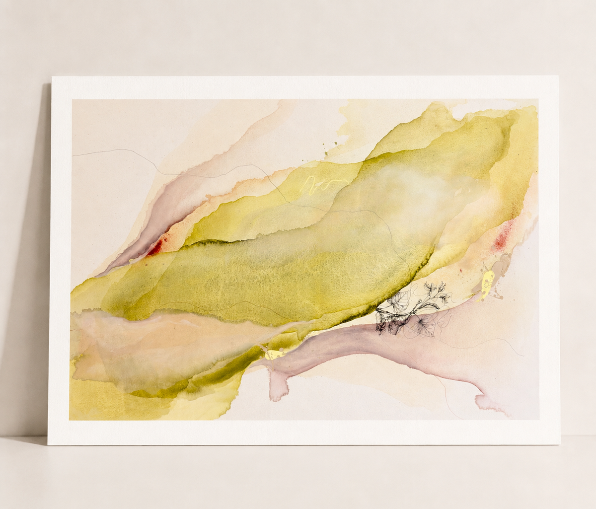 LIGHT THROUGH LEAVES - Kunstdruck