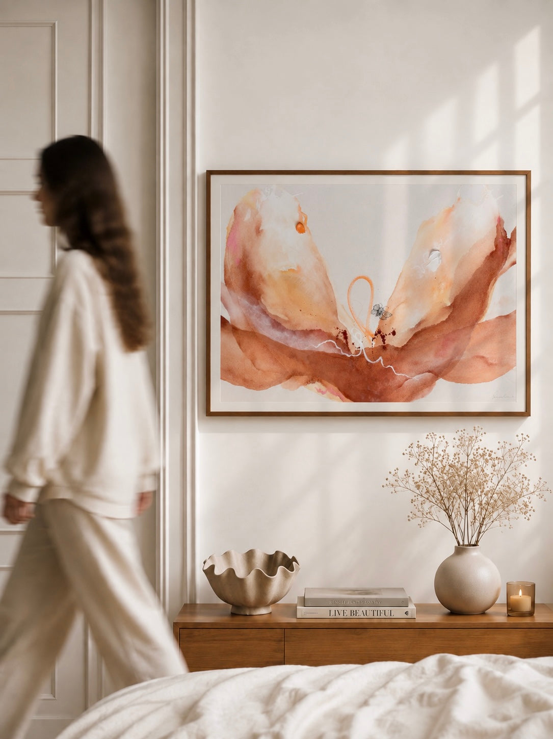 BLOOMING THROUGH SHADOWS - Kunstdruck
